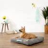 Frisco Tufted Square Pillow Cat & Dog Bed W/ Removable Cover