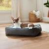 Frisco Sherpa Orthopedic Bolster Cat & Dog Bed