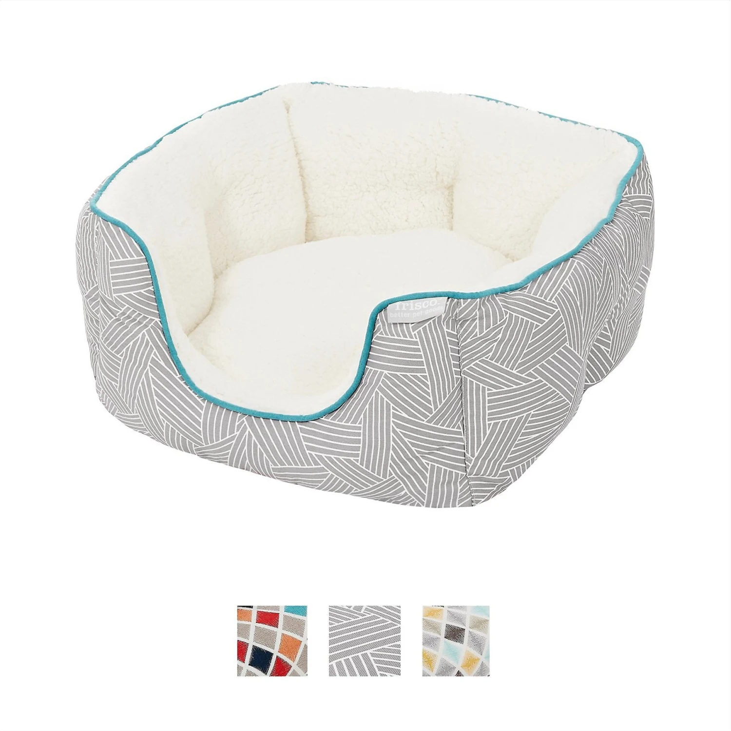 Frisco Square Deep Bolster Cat & Dog Bed - Image 2
