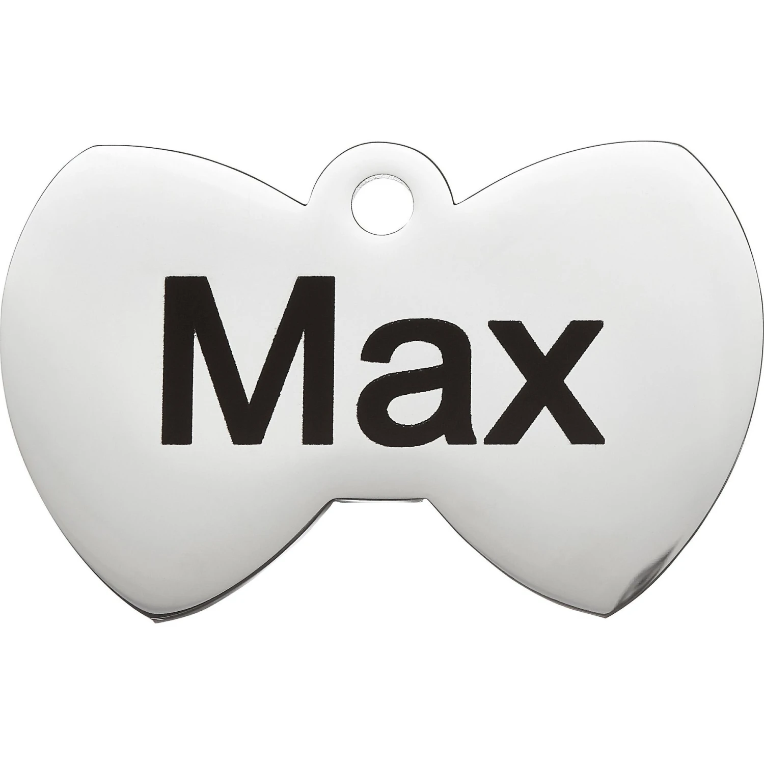 Frisco Stainless Steel Personalized Dog & Cat ID Tag, Bow Tie - Image 3