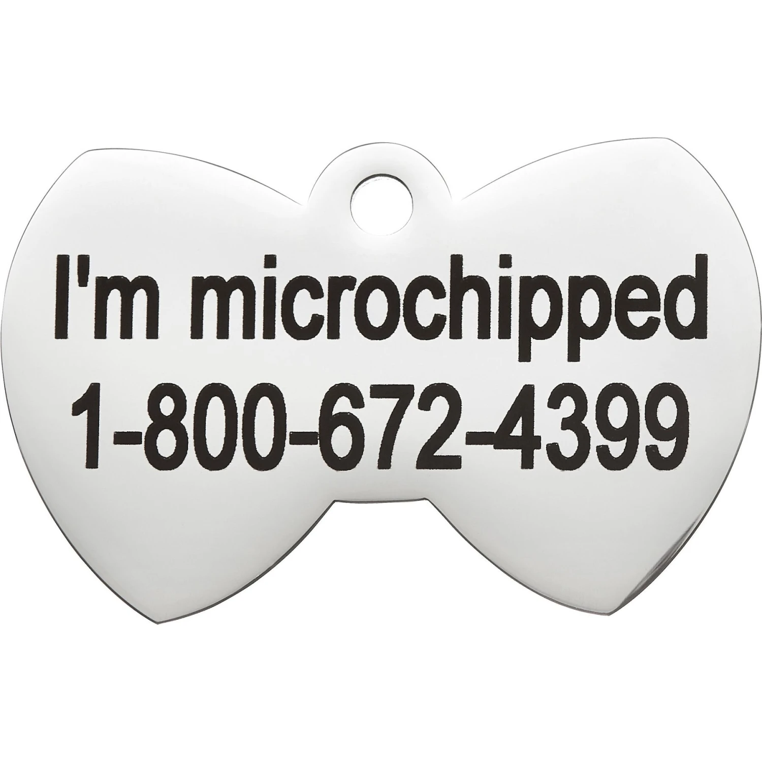Frisco Stainless Steel Personalized Dog & Cat ID Tag, Bow Tie - Image 5