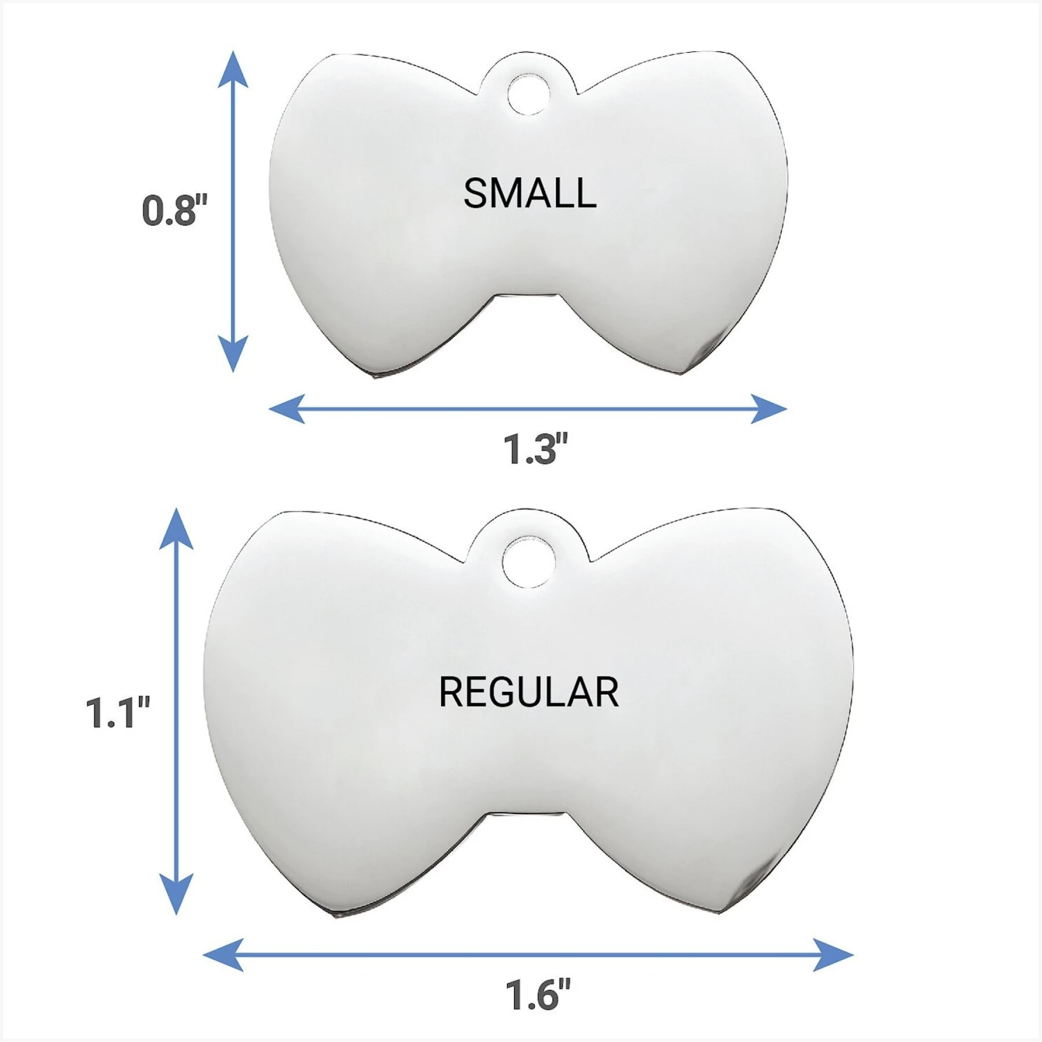 Frisco Stainless Steel Personalized Dog & Cat ID Tag, Bow Tie - Image 7