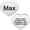 Frisco Personalized Dog & Cat ID Tag, Heart