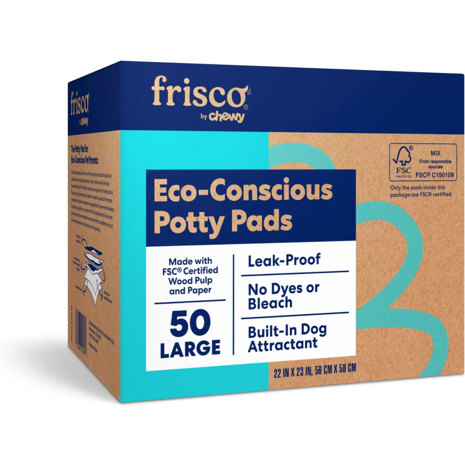Frisco Large Eco-Conscious Dog Training & Potty Pads