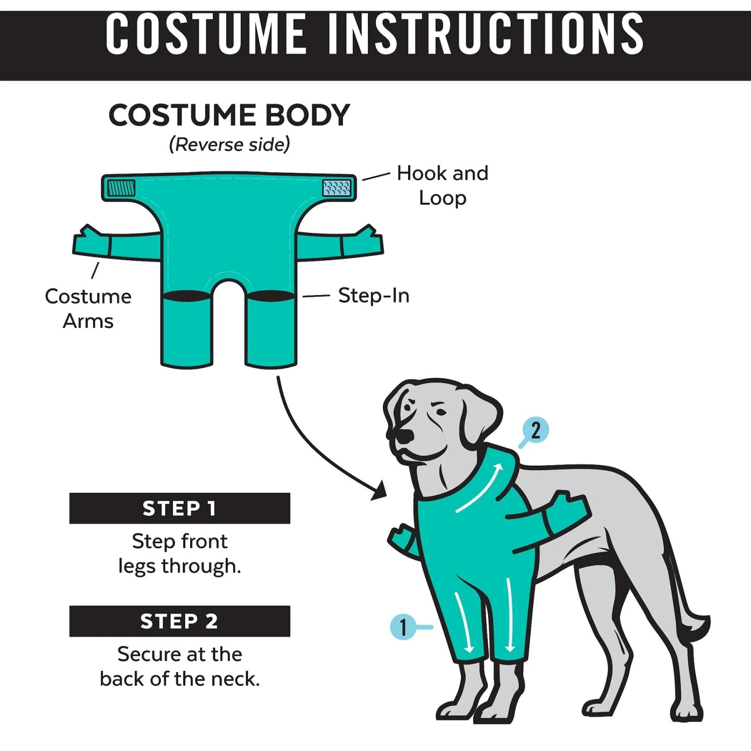 Frisco Front Walking Reindeer Dog & Cat Costume, 1 Count - Image 9