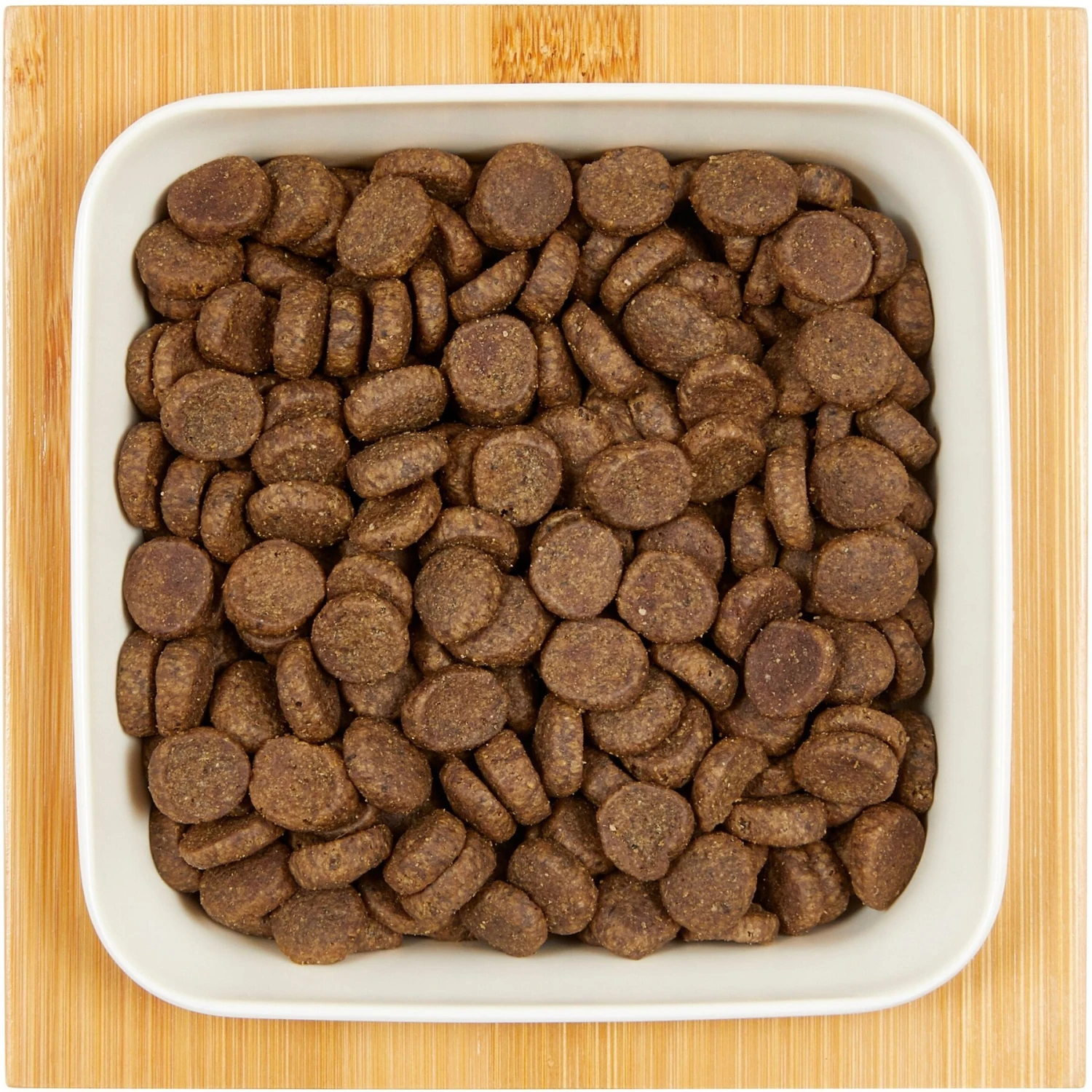 Frisco Square Melamine Dog & Cat Bowl With Bamboo Stand - Image 4