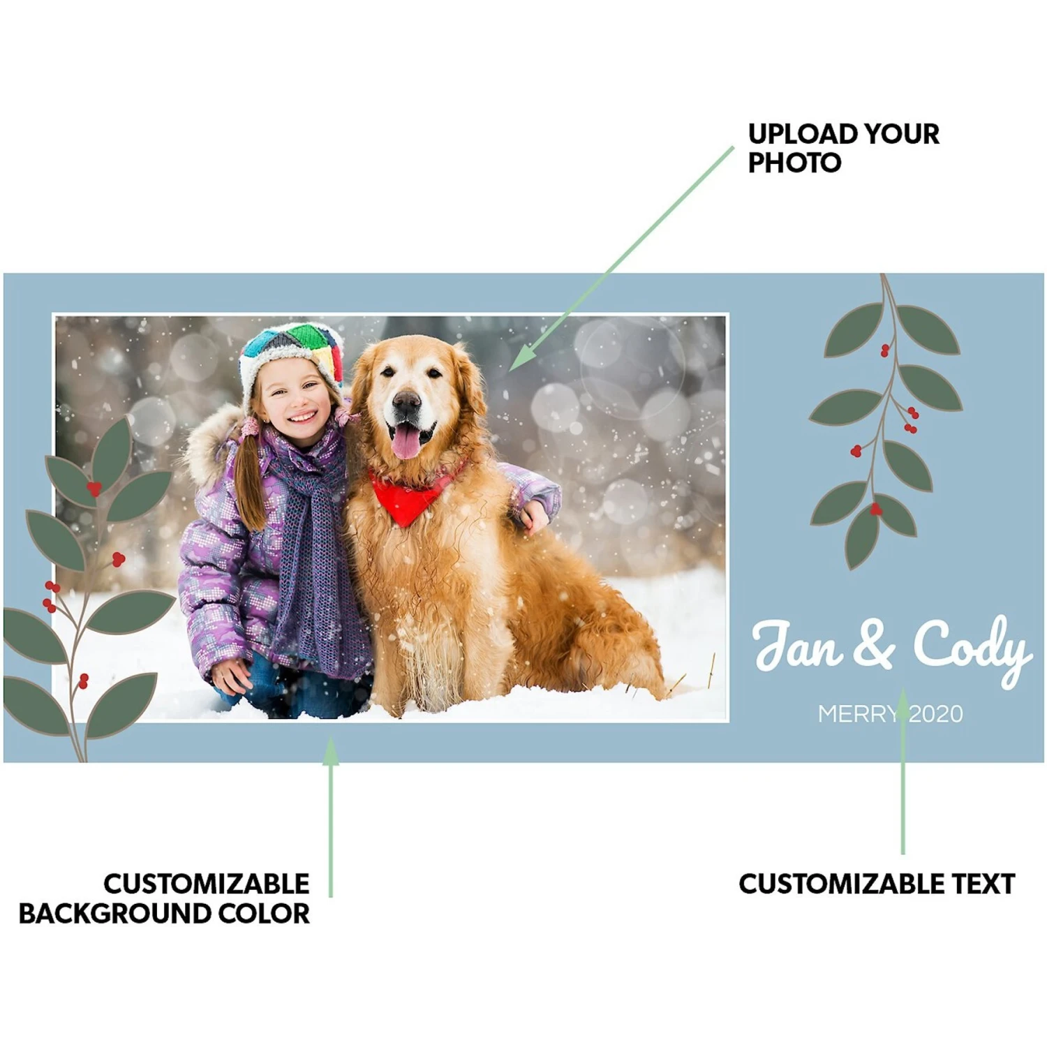 Frisco Berry Garland Personalized Coffee Mug, 11-oz - Image 2