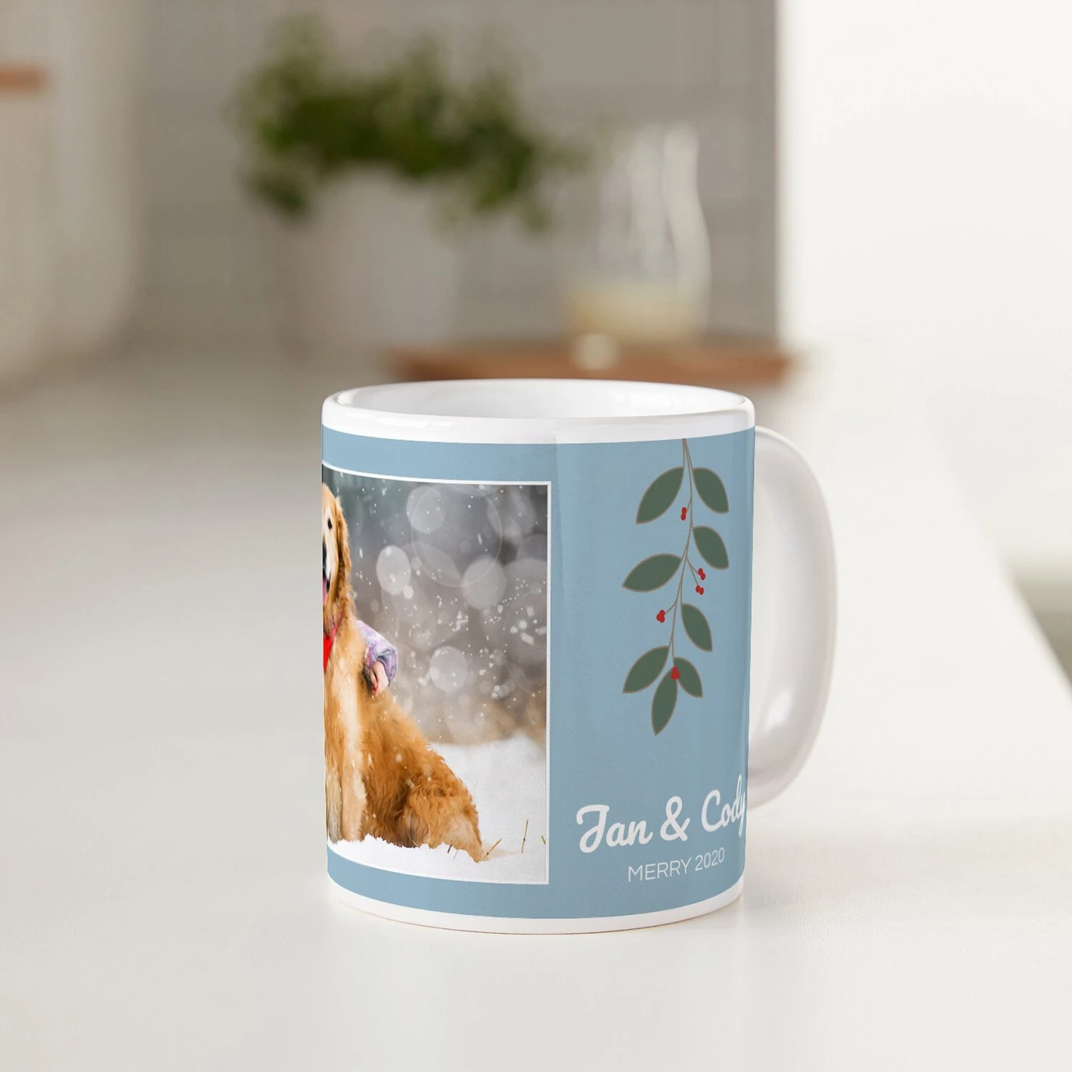 Frisco Berry Garland Personalized Coffee Mug, 11-oz - Image 4
