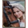 Frisco Portrait Woven Throw Personalized Blanket