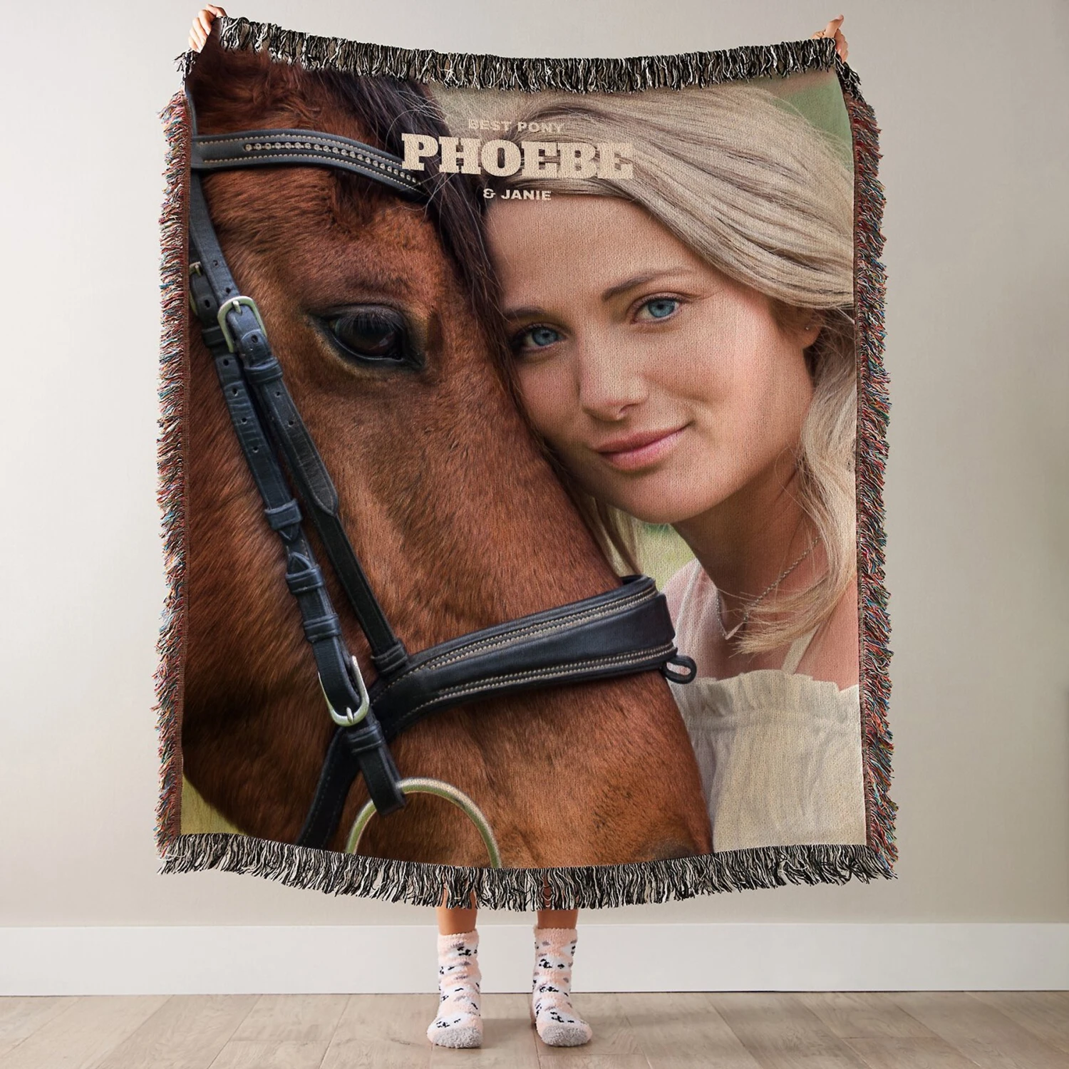 Frisco Portrait Woven Throw Personalized Blanket - Image 3