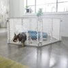 Frisco 6-Panel Plastic Exercise Dog Playpen, Light Gray