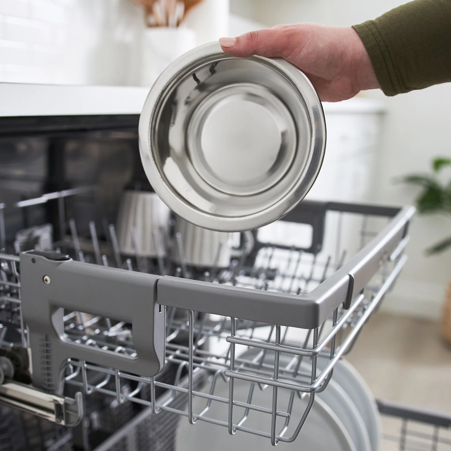 Frisco Wood Elevated Non-Skid Stainless Steel Double Diner Dog & Cat Bowl - Image 5