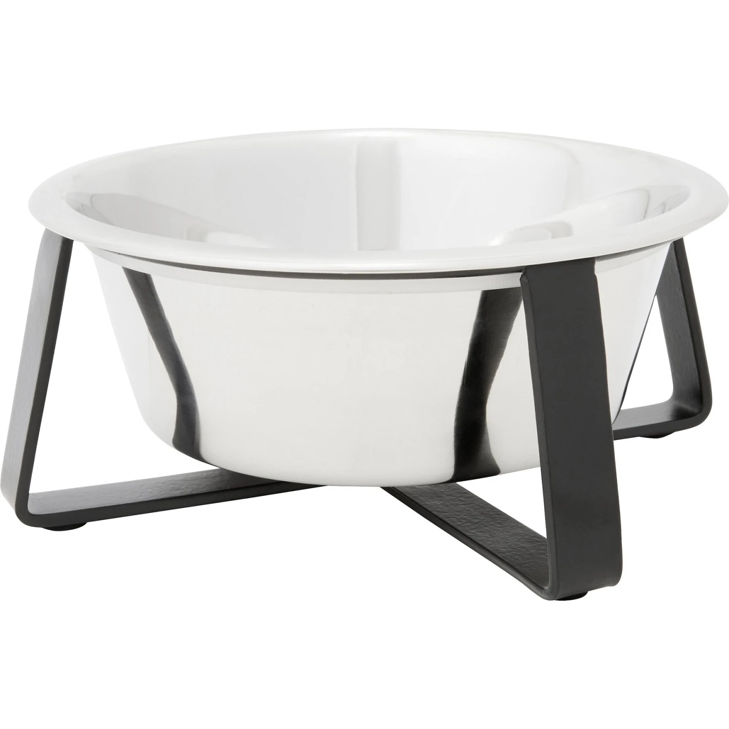 Frisco Black Iron Non-Skid Stainless Steel Dog & Cat Bowl