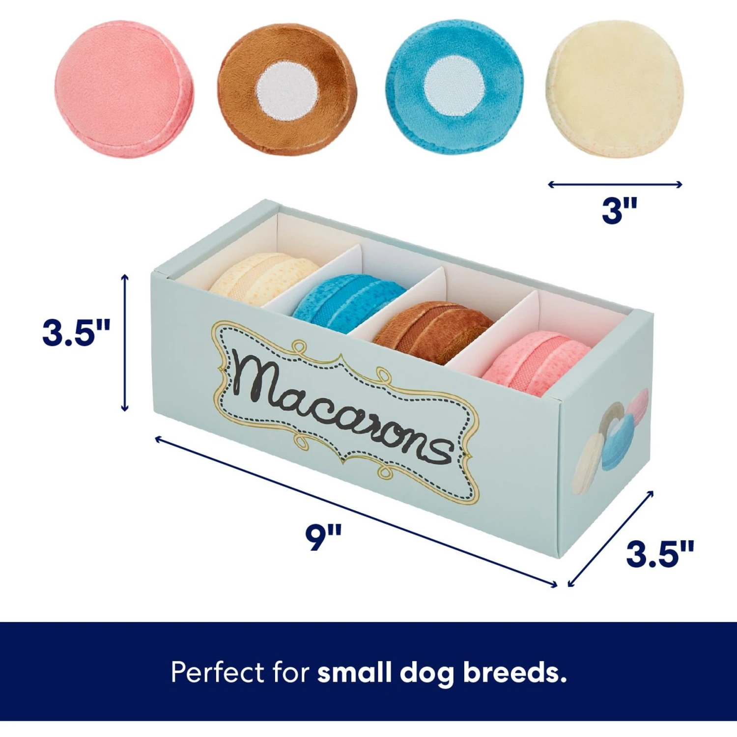 Frisco Macaron Interactive Plush Squeaky Dog Toy - Image 2