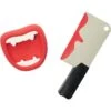 Frisco Halloween Vampire Teeth & Knife Latex Squeaky Dog Toy