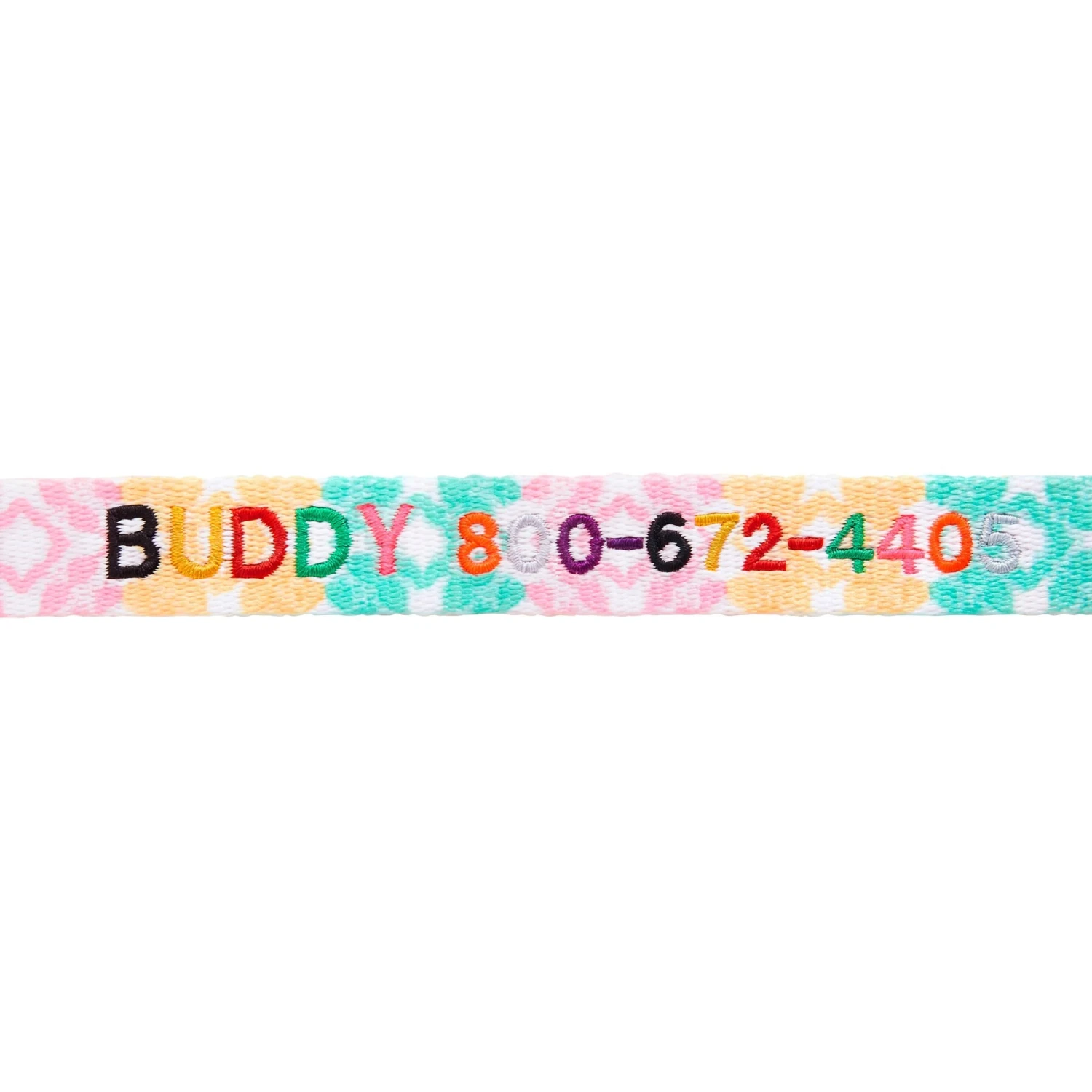 Frisco Pastel Tie Dye Polyester Personalized Dog Collar - Image 3