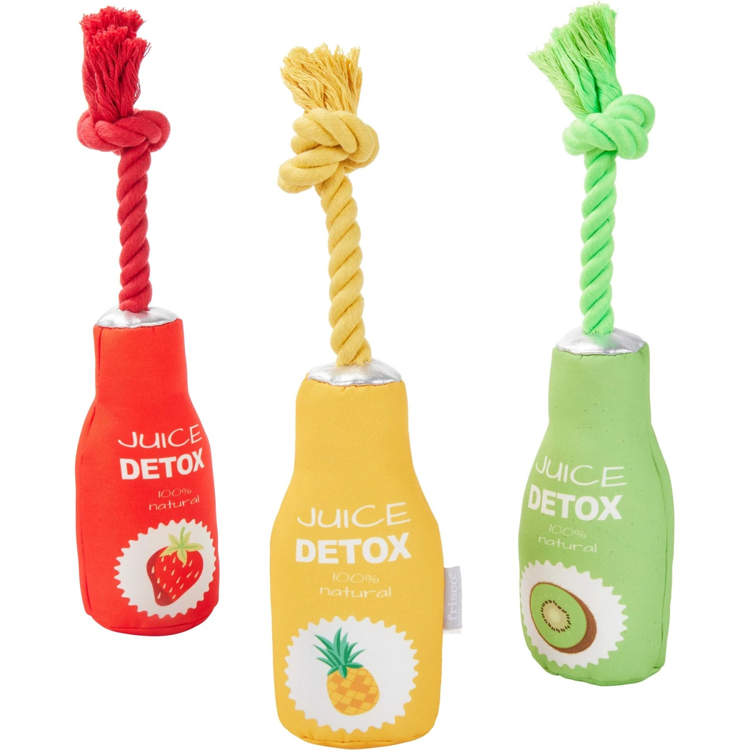 Frisco New Year, New Me Juice Cleanse Plush Squeaky Dog Toy