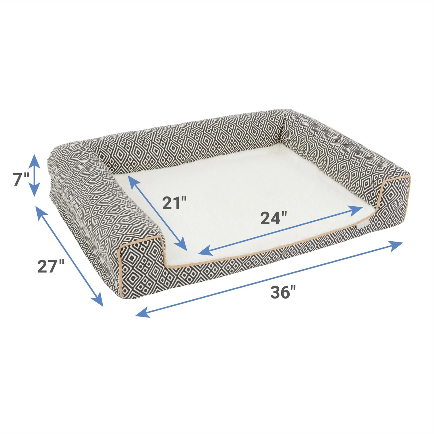 Frisco Boho Modern Couch Dog & Cat Bed - Image 2