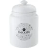 Frisco Ceramic Paw Personalized Treat Jar, 13 Cup, 104oz