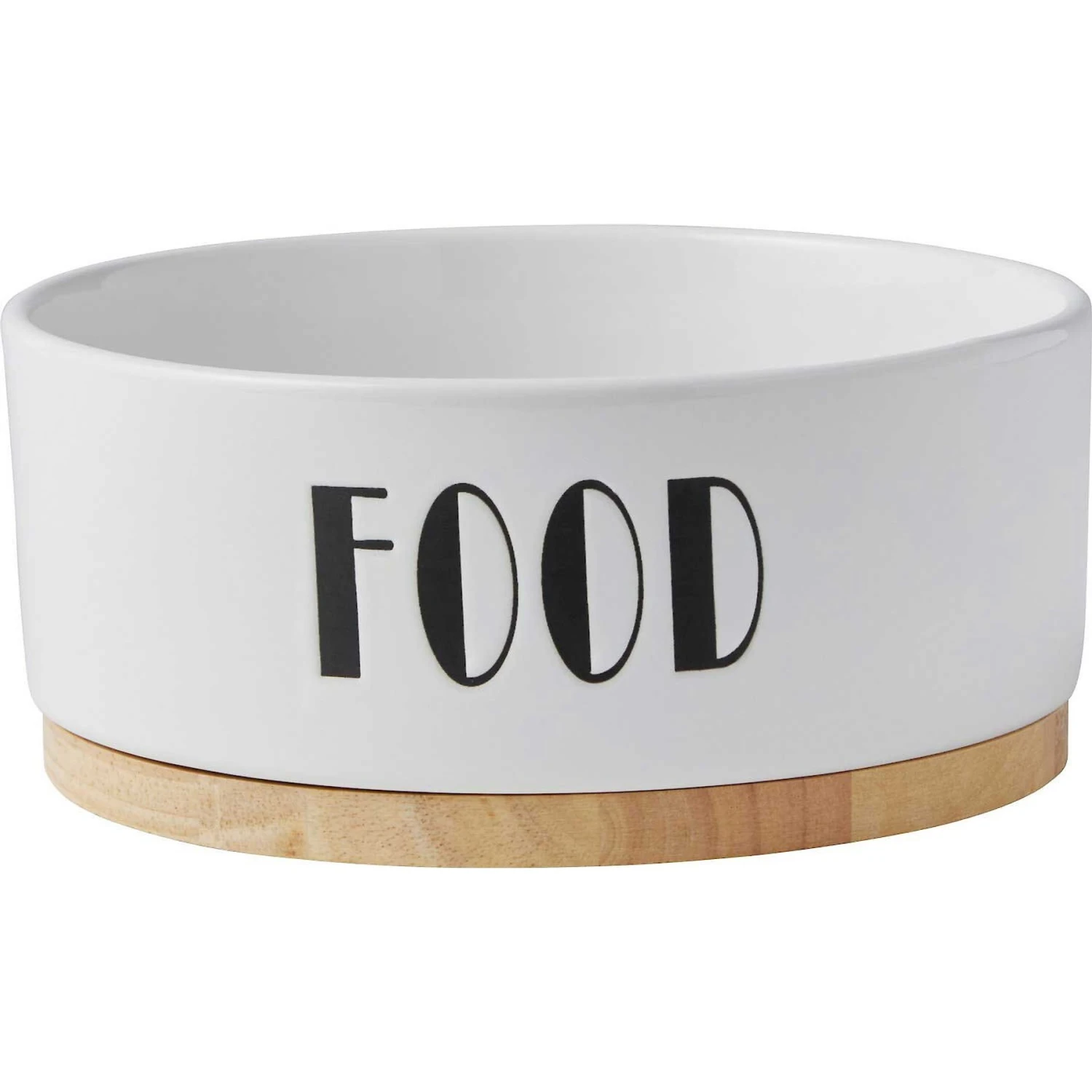 Frisco Ceramic Water Dog & Cat Bowl With Wood Base & Frisco Ceramic Food Dog & Cat Bowl With Wood Base - Image 5