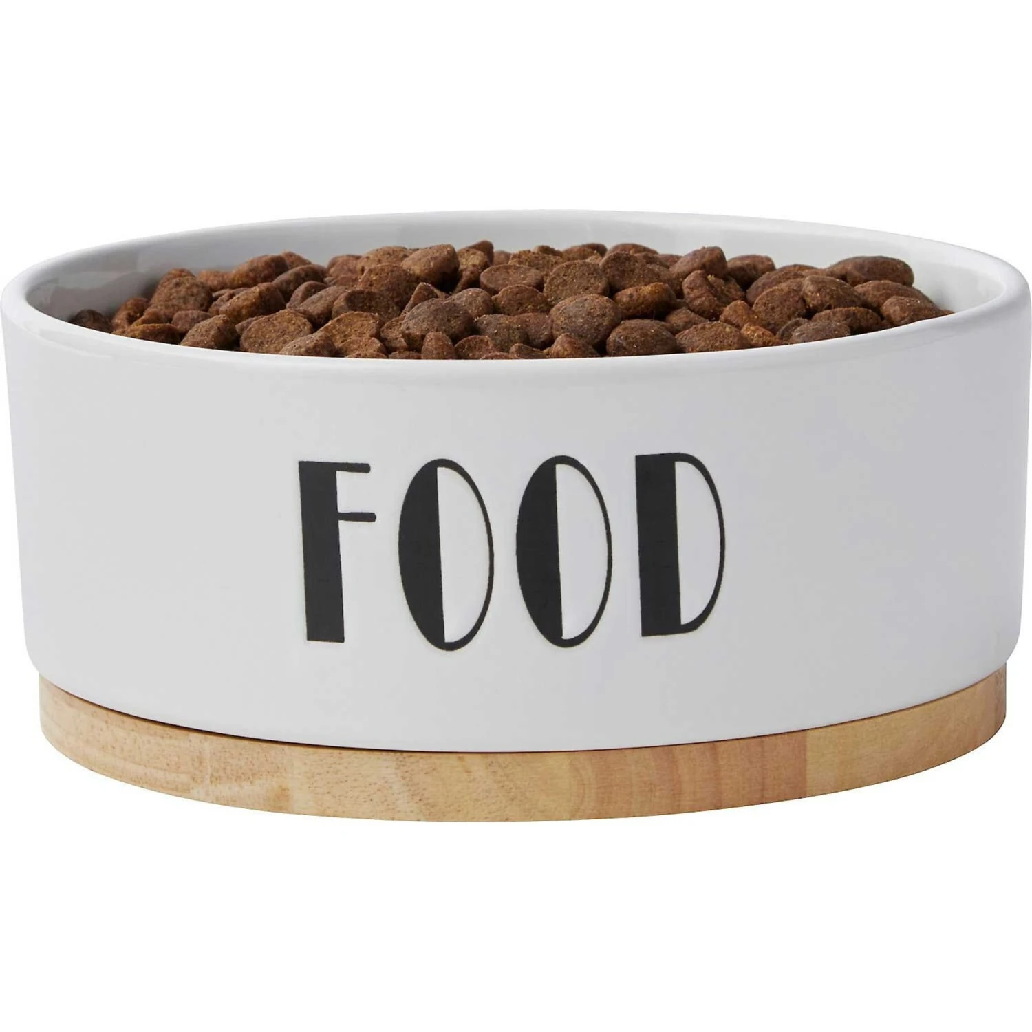 Frisco Ceramic Water Dog & Cat Bowl With Wood Base & Frisco Ceramic Food Dog & Cat Bowl With Wood Base - Image 6