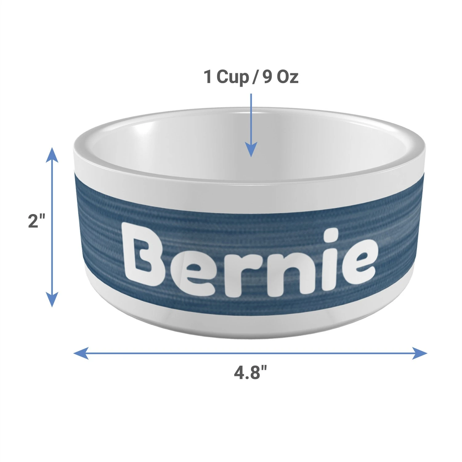 Frisco Heathered Personalized Dog & Cat Bowl - Image 4