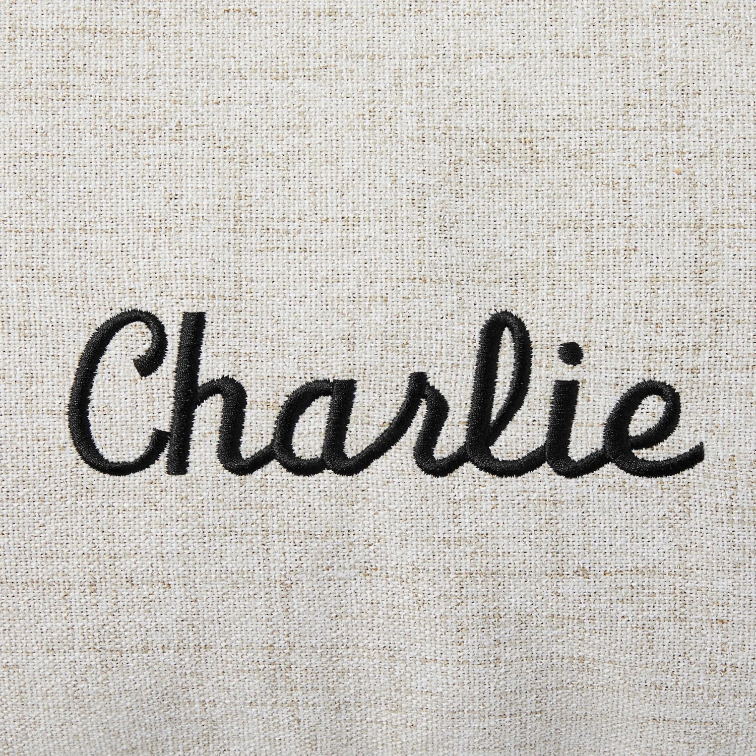 Frisco Personalized Knife Edge Bed, Beige Linen, X-Large - Image 3