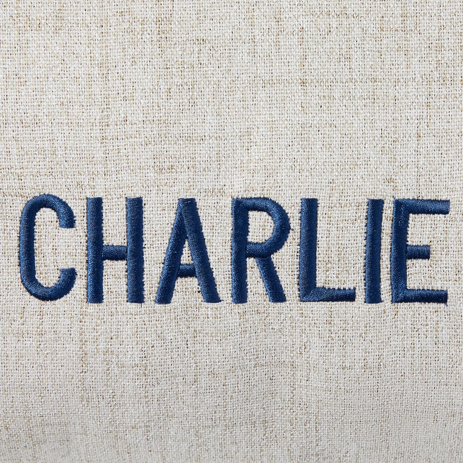 Frisco Personalized Knife Edge Bed, Beige Linen, X-Large - Image 4