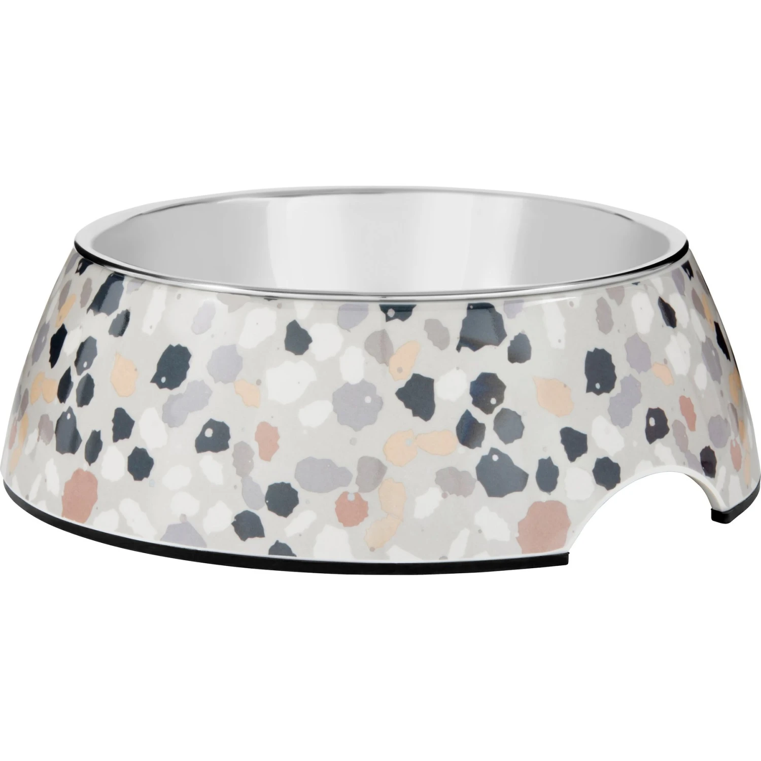 Frisco Terrazzo Design Stainless Steel Dog & Cat Bowl