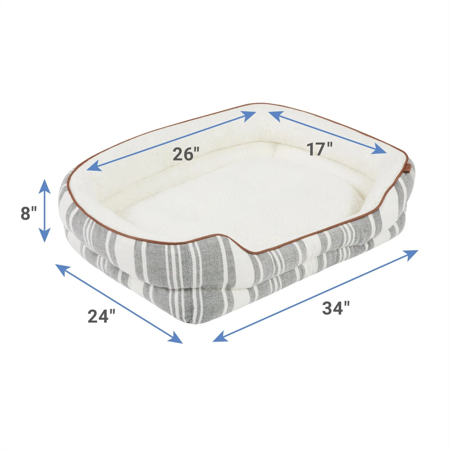 Frisco Farmhouse Double Bolster Dog & Cat Cuddler - Image 2
