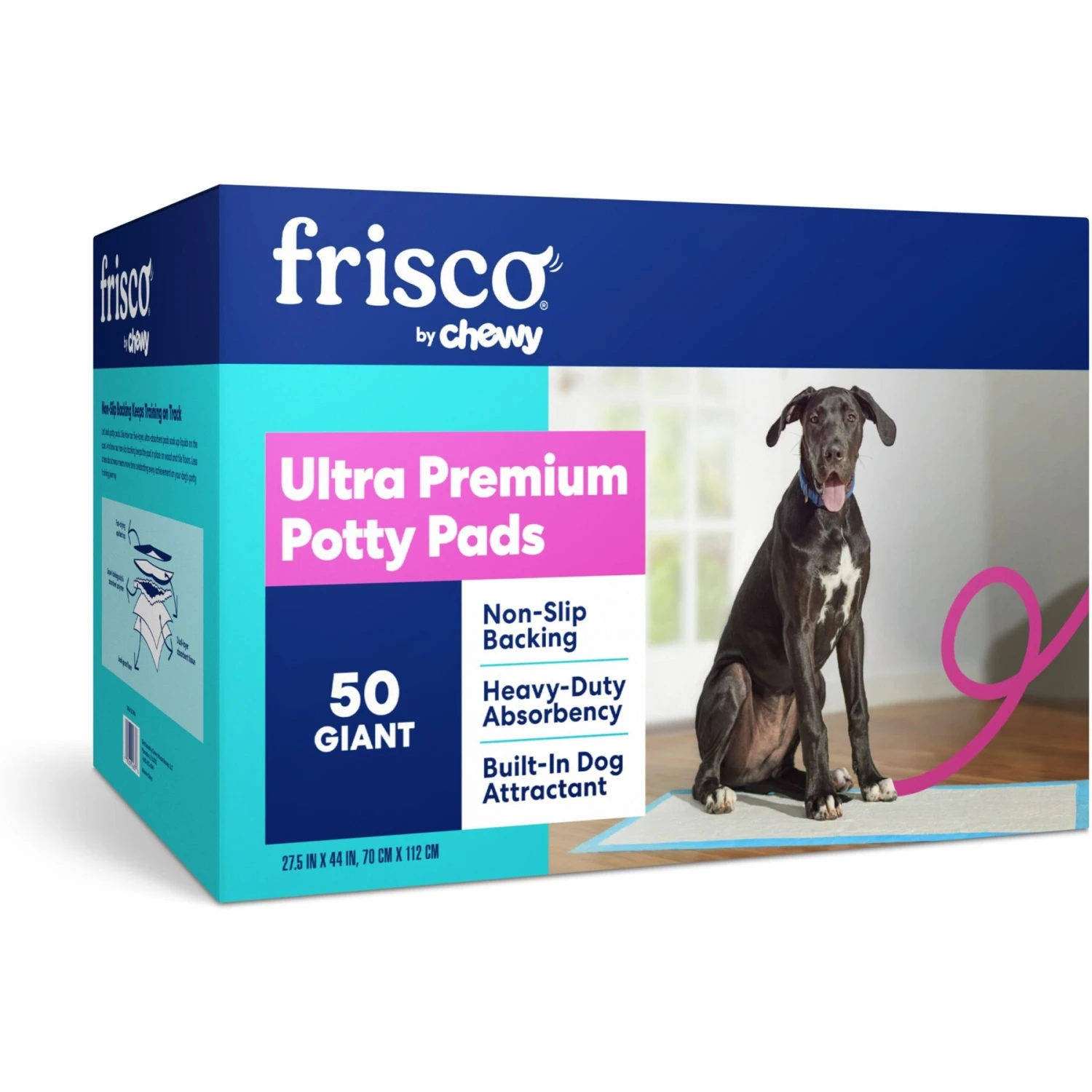 Frisco Giant Non-Skid Ultra Premium Dog Training & Potty Pads & Bones & Chews All-Natural Lamb Lung Dehydrated Dog Treats - Image 2