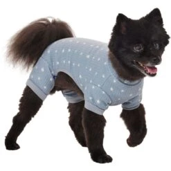 Frisco Cozy Waffle Knit Dog & Cat PJs, Starry Night