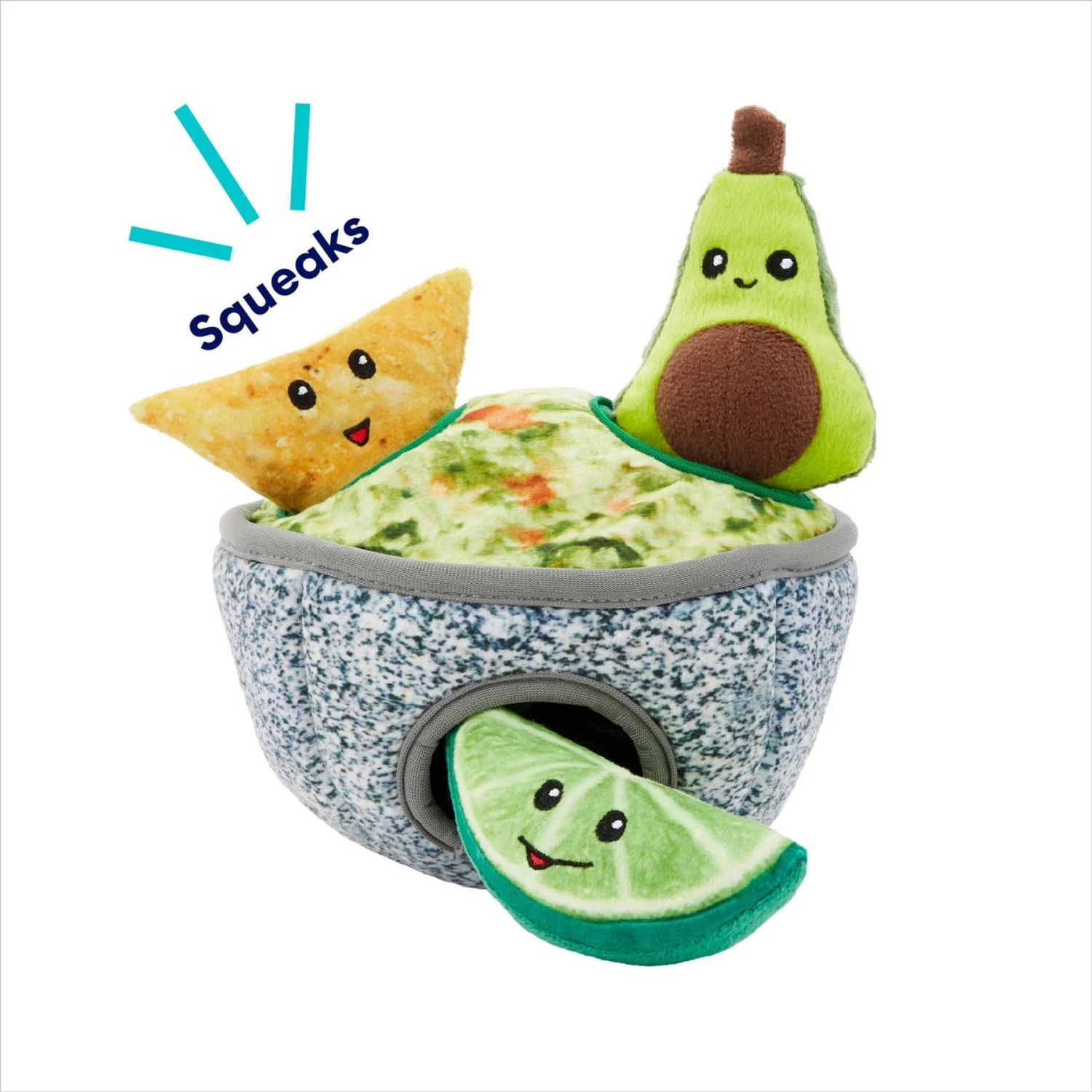 Frisco Trash Can & Raccoons Hide & Seek Puzzle Plush Squeaky Dog Toy & Frisco Guacamole Hide & Seek Puzzle Plush Squeaky Dog Toy - Image 8
