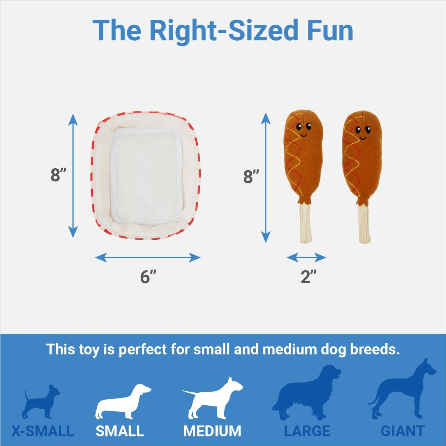 Frisco Corndog Interactive Plush Squeaky Dog Toy & Frisco Guacamole Hide & Seek Puzzle Plush Squeaky Dog Toy - Image 3