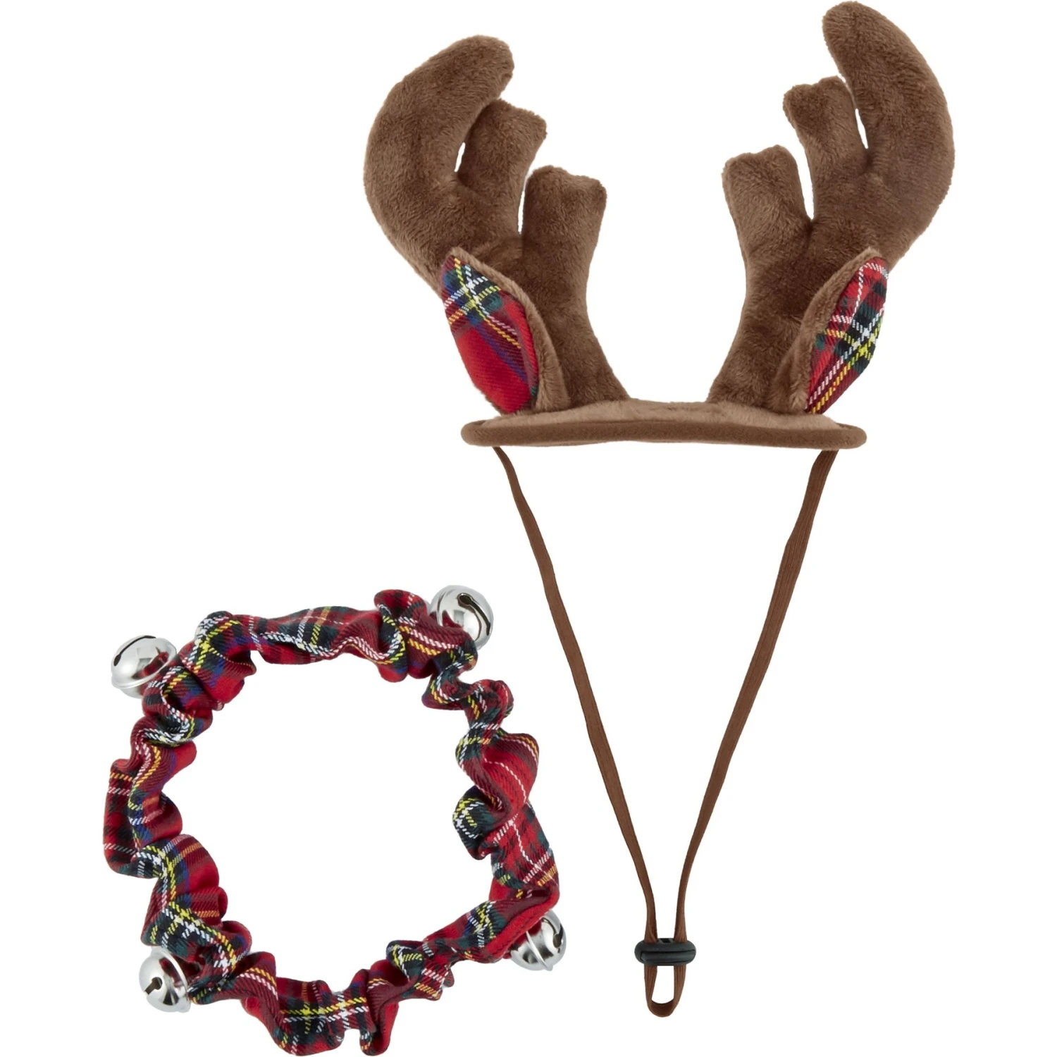 Frisco Jingle Bells Dog & Cat Holiday Collar With Bells, 1 Count & Frisco Holiday Antler Headband & Bell Collar Dog & Cat Costume - Image 6